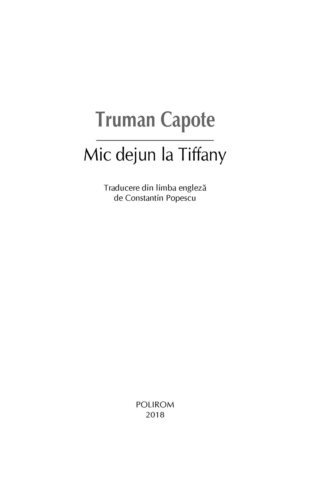 Mic Dejun La Tiffany Carte
