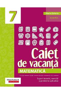 Caiet De Vacanta Matematica Clasa A 5 A Maria Zaharia