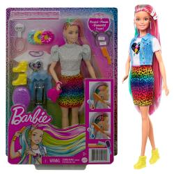 Papusa Barbie Cu Par Curcubeu
